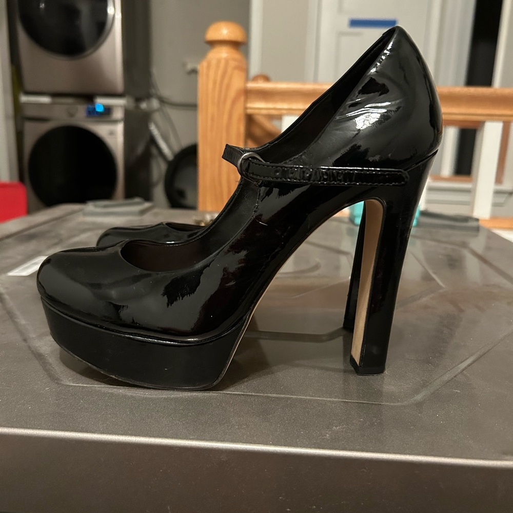 Black Patent Leather Platform Vince Camuto Heels